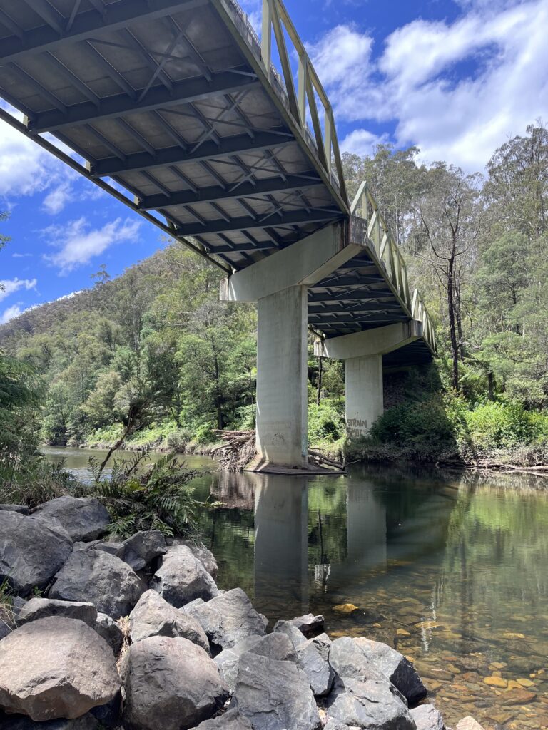 Connected rivers, connected people photo competition Special mention Georgie Lambert Walhalla Road Bridge, Thomson River